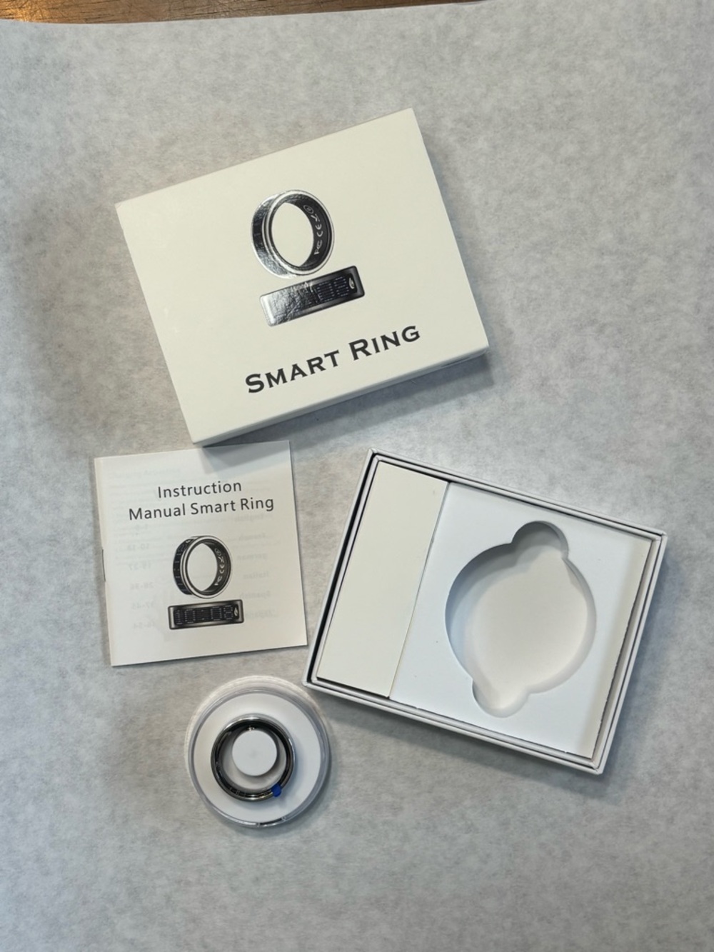Men’s 0.88in/22.3mm Smart Ring - Silver Smart Wearable Ring